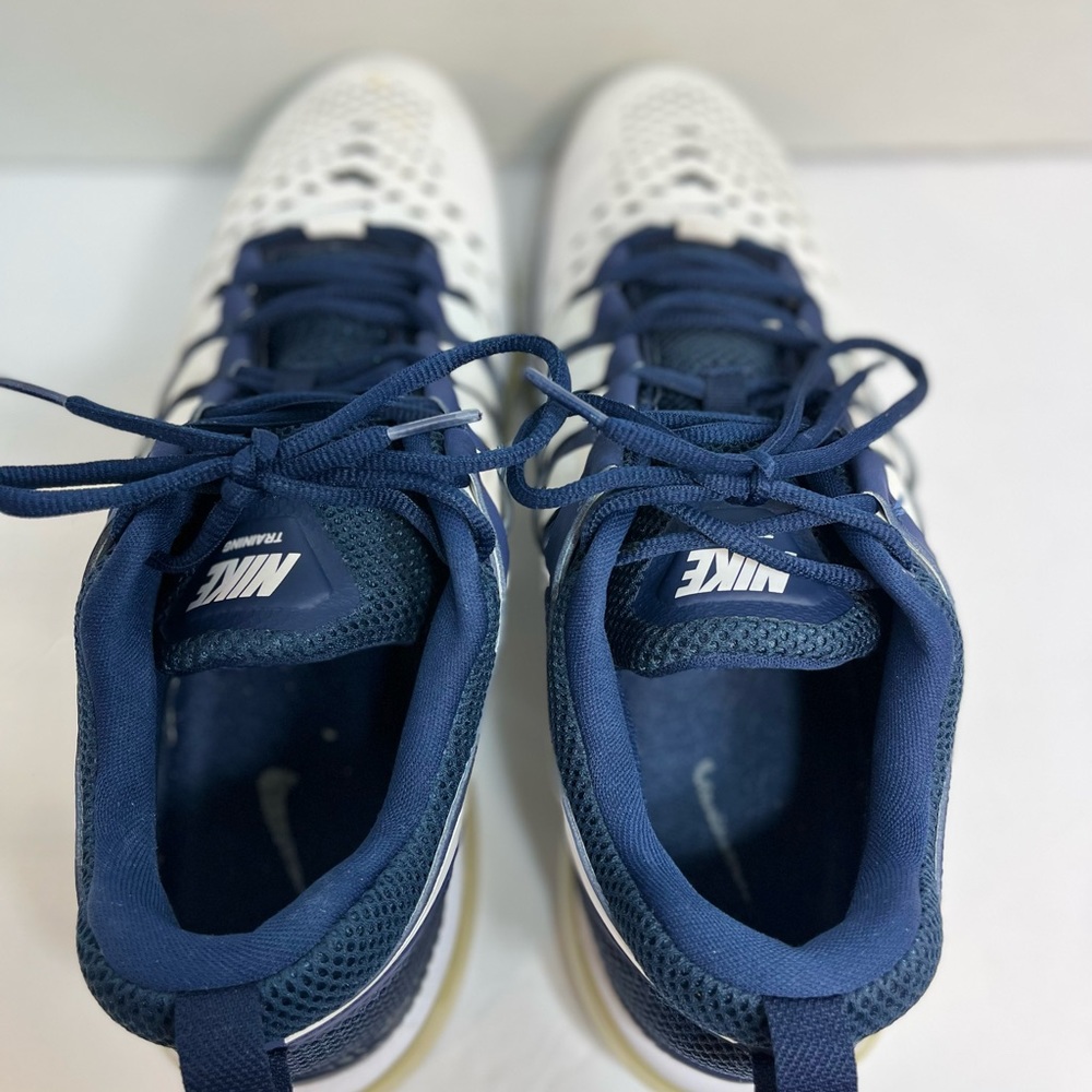 NIKE TR MAX 360 RUNNING SHOES WHITE Blue 599286 401 SZ 12.5 - Picture 10 of 14